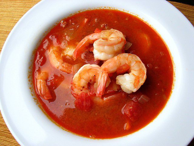 Smoky Shrimp and Chorizo Soup Recipe