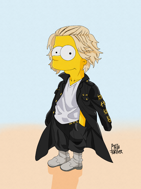 The Simpsons x mikkey Tokyo Revenger wallpaper anime