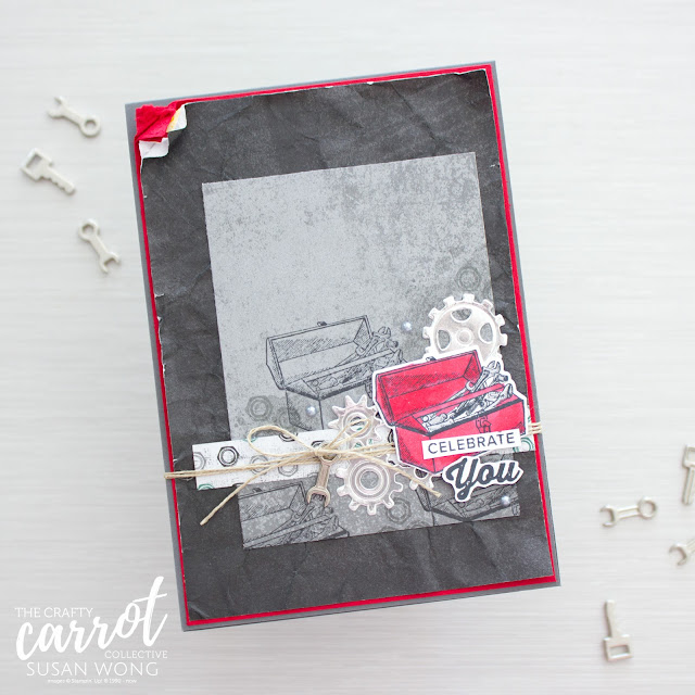 Geared Up Garage by Stampin' Up! - Masculine Card by Susan Wong
