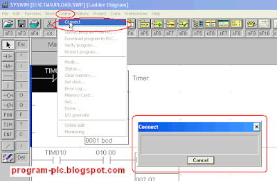 Connect in SYSWIN PLC Omron