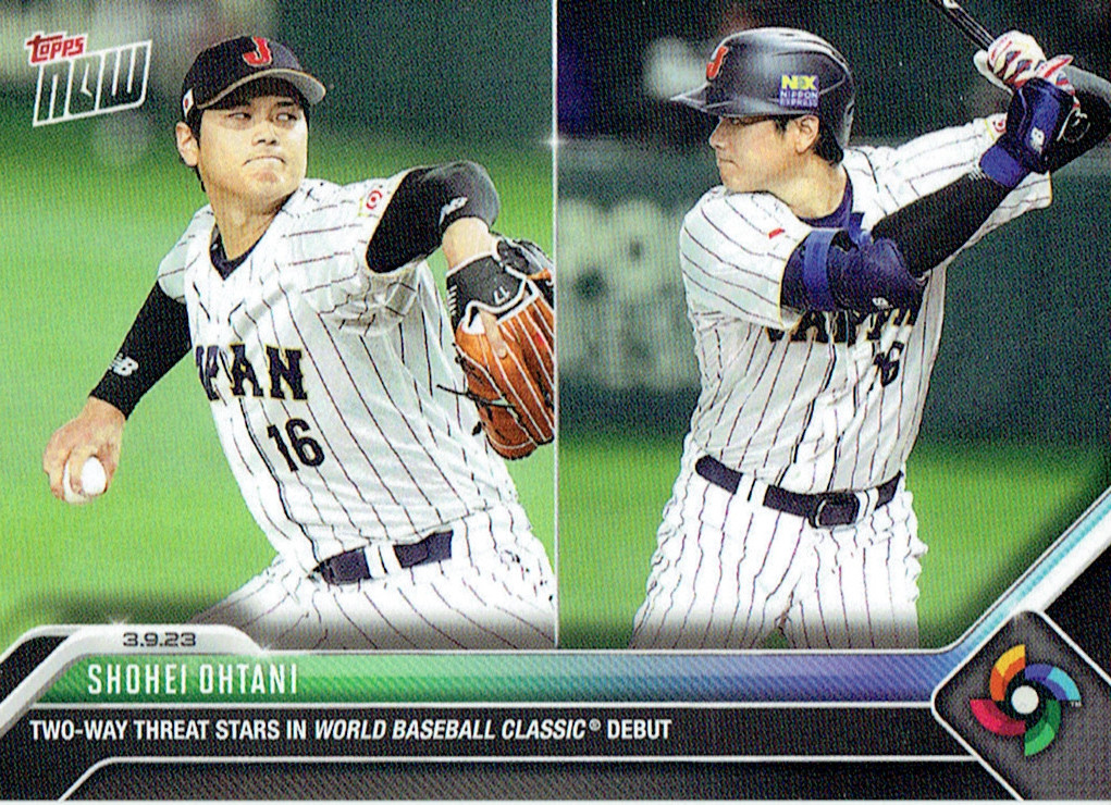 Japanese Baseball Cards: 2023 Topps Now WBC Cards