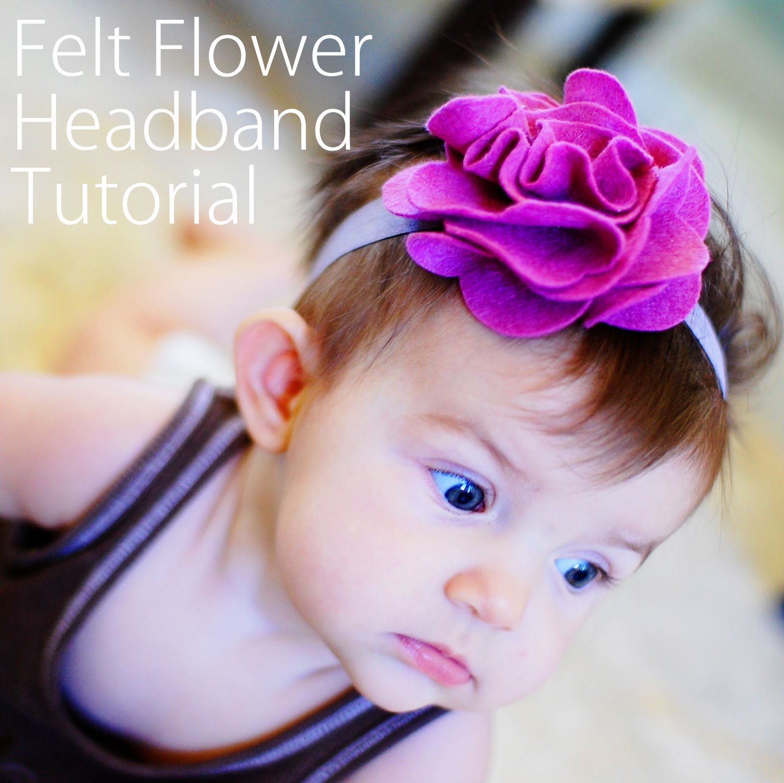 473 New baby headband flower tutorial 89 shad, lizzie, tanner, kate and elle: Felt Flower Headband Tutorial 