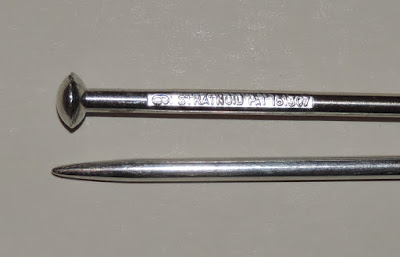 Vintage knitting needles; patent number 151307; duraluminl