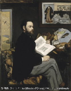 quadro de Emile Zola por Manet  