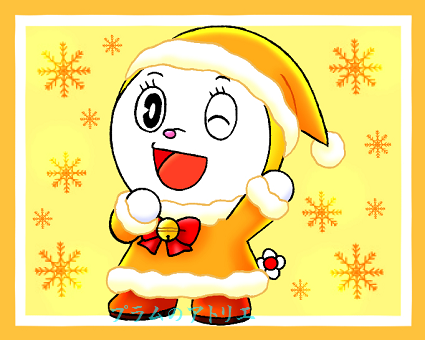 プラムのアトリエ 18年 クリスマス ドラえもん ドラミちゃん サンタver ミニキャラ ちびキャラ イラスト プラムのアトリエ 18年 クリスマス ドラえもん ドラミちゃん サンタver ミニキャラ ちびキャラ イラスト