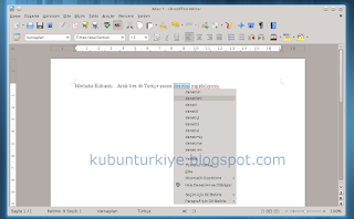 Kubuntu Zemberekli LibreOffice