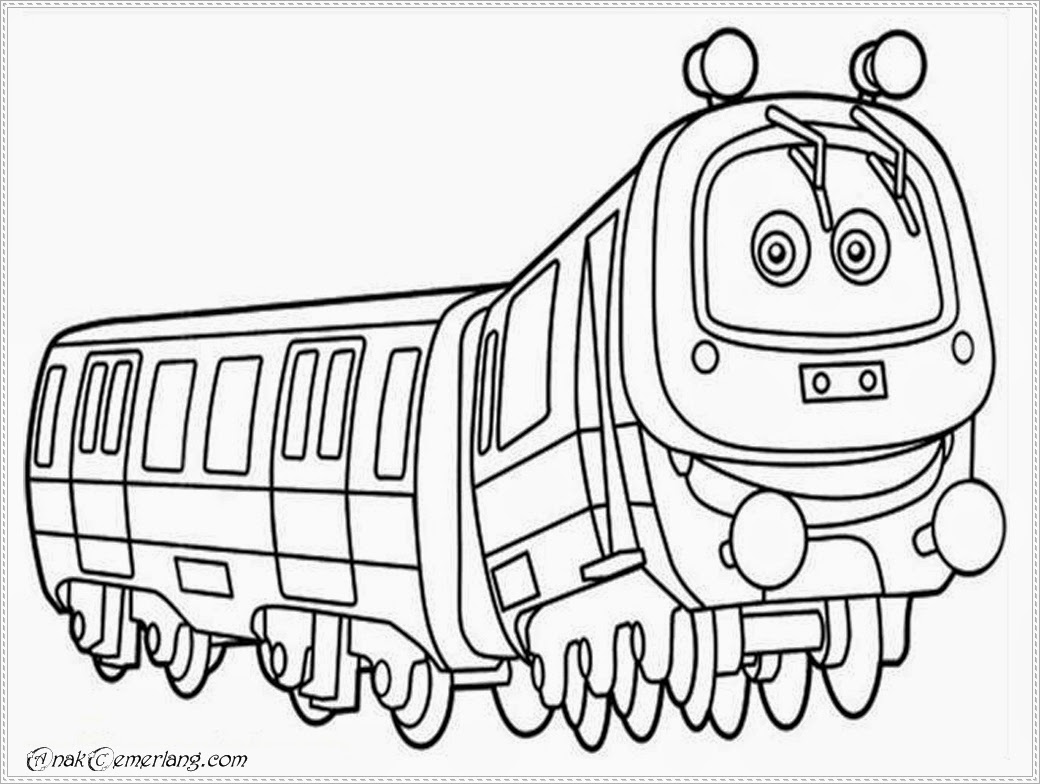 Mewarnai Kereta Chuggington Anak Cemerlang