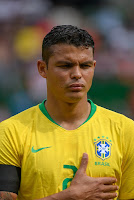 Thiago Silva avec la sélection brésilienne