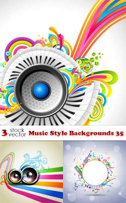 Vectors - Music Style Backgrounds for AI