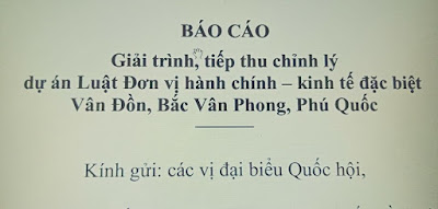 BÀN VỀ "ĐẶC KHU KINH TẾ" (PHẦN 1)