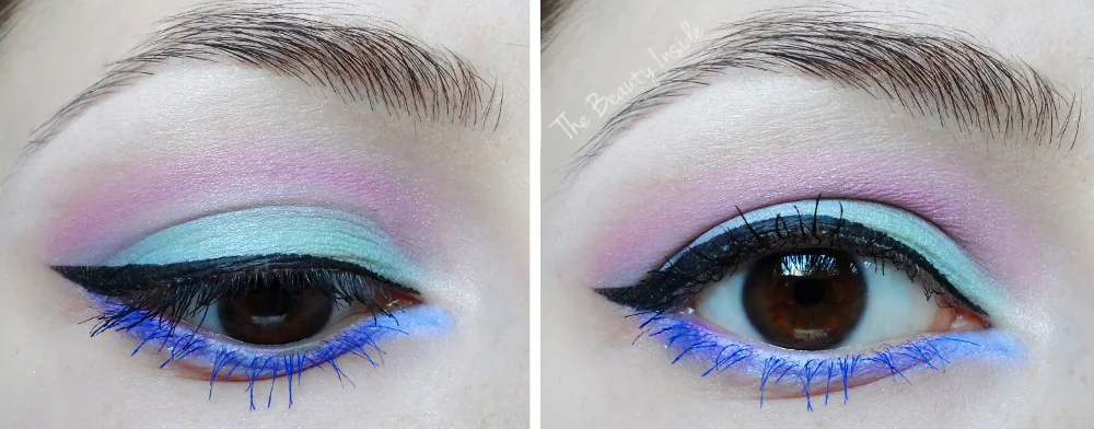 Pastel makeup, mint makeup, pastel goth makeup liz breygel january girl