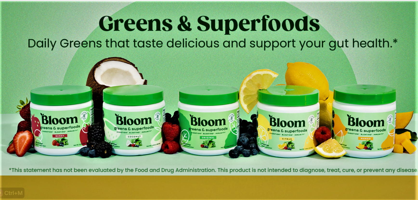 Boost Your Gut Health with Bloom Nutrition's Mango Super Greens Powder