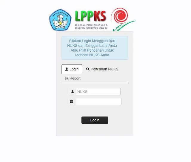 http://lppks.kemdikbud.go.id/nuks/login.php Cara Login, Cek dan Mendapatkan NUKS