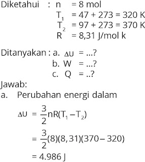 Pembahasan soal fisika bab termodinamika nomor 1