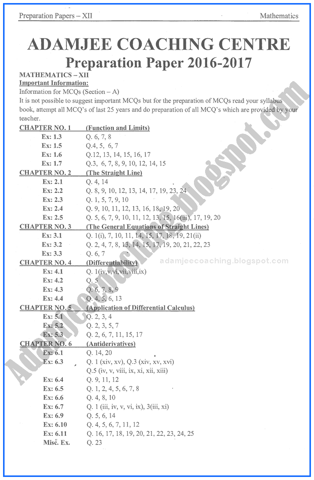 mathematics-12th-adamjee-coaching-guess-paper-2017-science-group