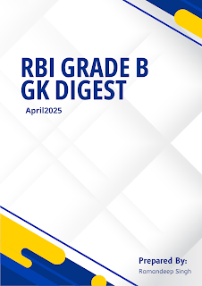 RBI Grade B GK Digest : April 2025