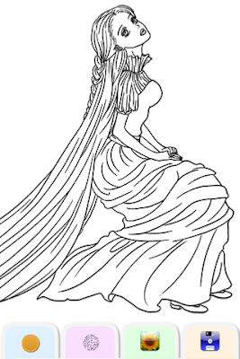 Princess Rapunzel Tangled | Disney Coloring Pages