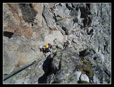 Canal chimenea de acceso a la cima del Margalida