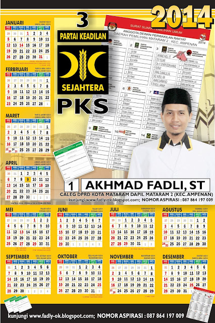 KALENDER PLUS SURAT SUARA ~ Akhmad Fadli, ST