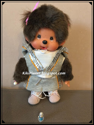 kiki monchhichi miniature diy, do it yourself, tutorial, handmade, fait main, accessoires poupées, accessories dolls, flacon de parfum, bouteille, bead