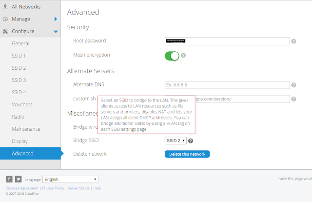 Thiết lập wi-fi clients thuộc SSID 2 lấy địa chỉ IP từ DHCP Server thuộc LAN