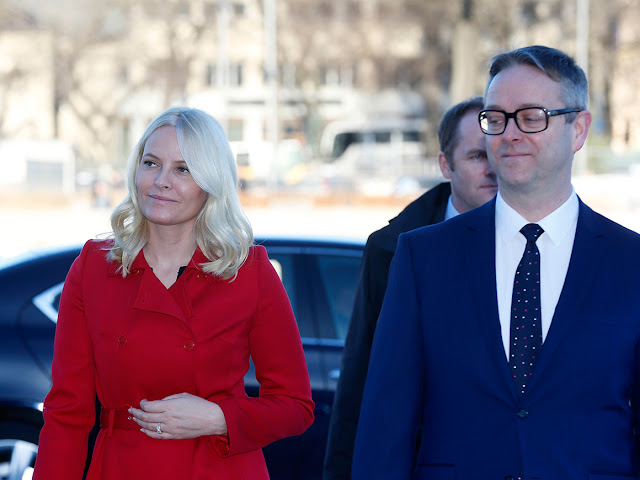 Crown Princess Mette-Marit and Mayor Fabian Stang. NIMA commemorate this anniversary conference