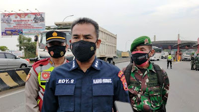 Tekan Covid-19, Satgas PPKM Darurat Banten Periksa Ketat Setiap Kendaraan di Pintu Tol