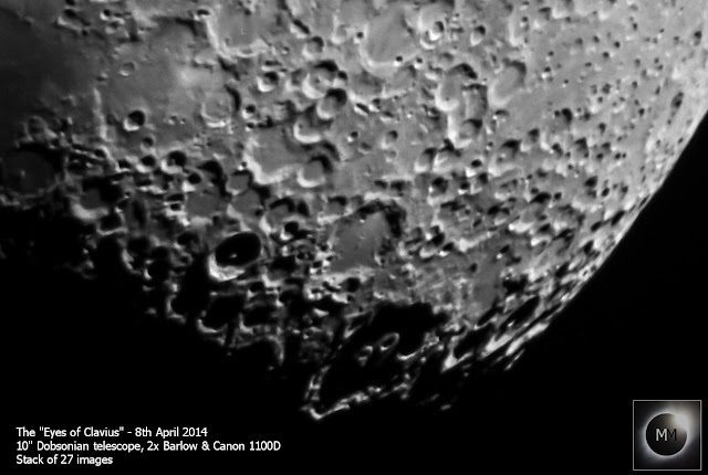 Photo of the Eyes of Clavius by Mary McIntyre