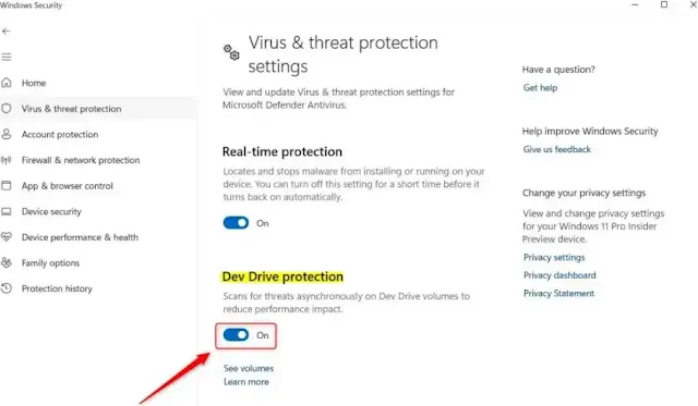 Cara Mengaktifkan Dev Drive Protection di Windows 11-b