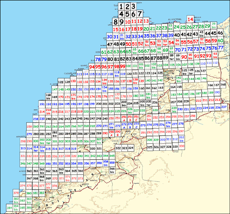 Cartes du Maroc 1 / 50 000