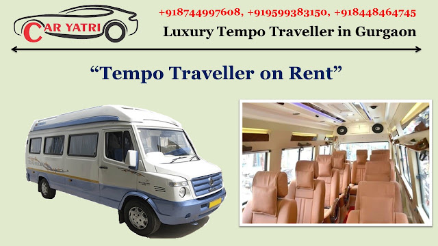 9 seater and 12 seater Tempo Traveller on Rent from Gurgaon to Agra