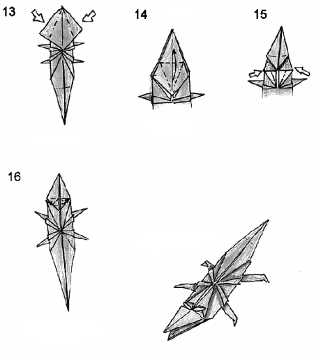 Origami Instructions Crocodile