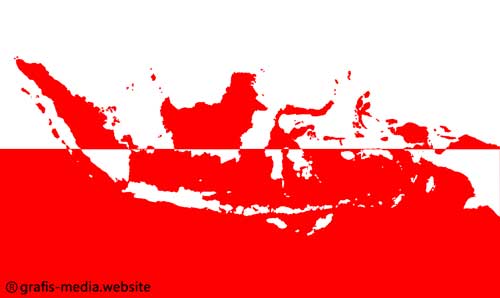  Gambar Peta Indonesia Warna Merah