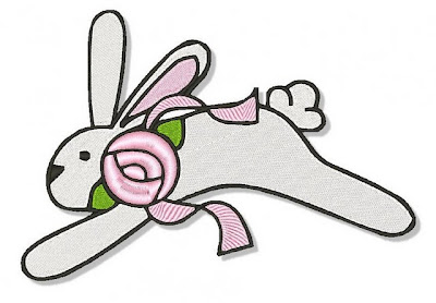 Desenho de coelho colorido