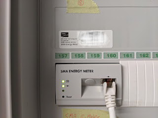 Im Schaltschrank verbautes SMA Energymeter