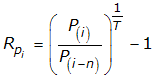 Compound Annualized Growth Rate for Stock Prices