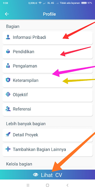 cara membuat cv lamaran kerja di hp android yang menarik hrd