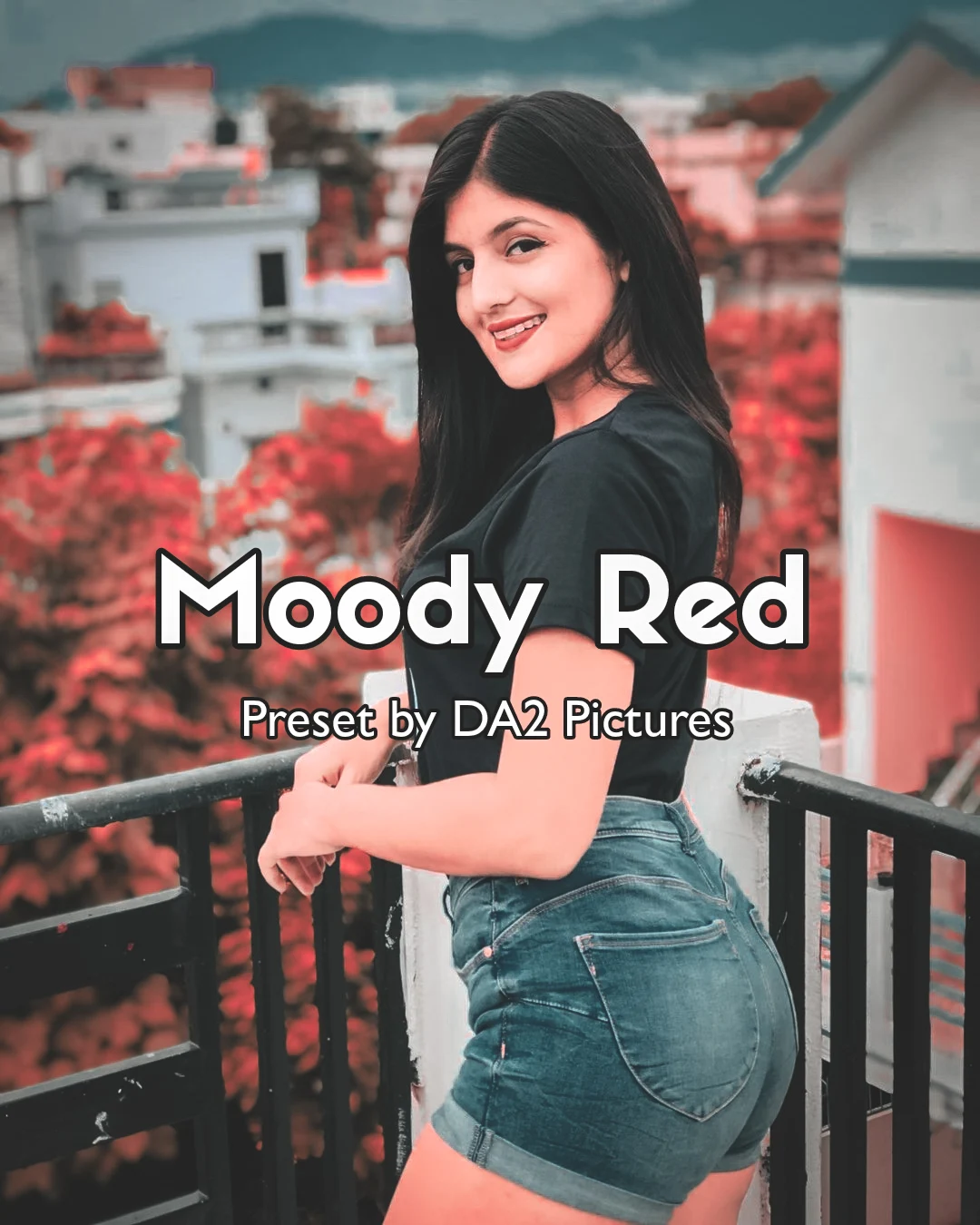 Moody Red Preset After by DA2 Pictures