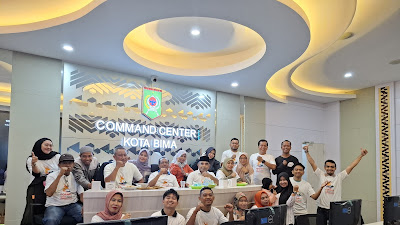 Sukseskan Fornas VIII NTB 2025, Diskominfotik Kota Bima Gelar Nobar Open Ceremoni   