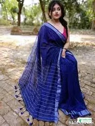 Blue Saree Profile Pic - Blue Saree Wearing Pics, Photos, Pictures - Blue Saree Designs & Prices - blue saree pic - NeotericIT.com - Image no 10