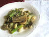 Cannellini Bean together with Asparagus Salad alongside Mushrooms