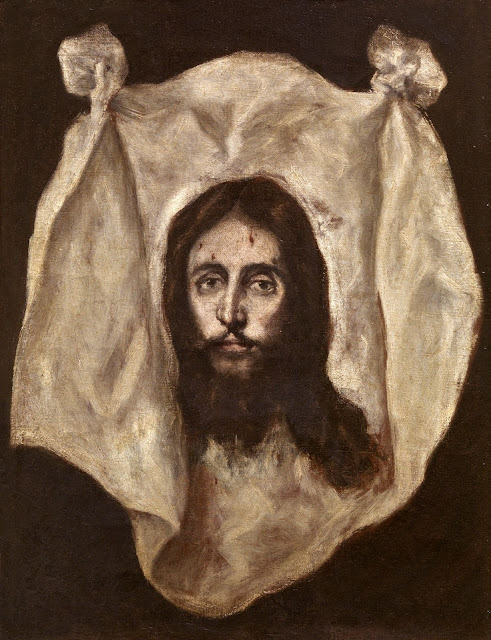 'La santa faz', procedente de la sacristía de la iglesia parroquial de Móstoles (Madrid) El Greco