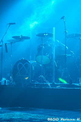 HIM live in Birmingham heartagram drum set