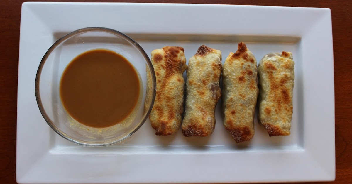 Air Fryer Egg Rolls with Pb2 Dipping Sauce - My Girlish Whims