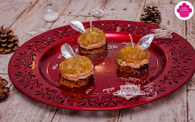 Tatins de foie gras aux pommes avec pain d'épices - Bataille Food #51 - Mises en bouche en habit de fête