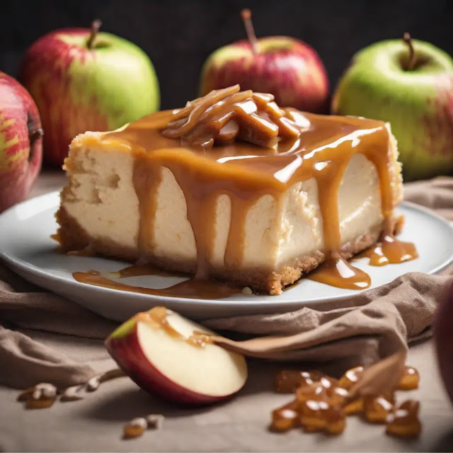Baked Caramel Apple Blondie Cheesecake: A Decadent Fusion of Flavors and Textures