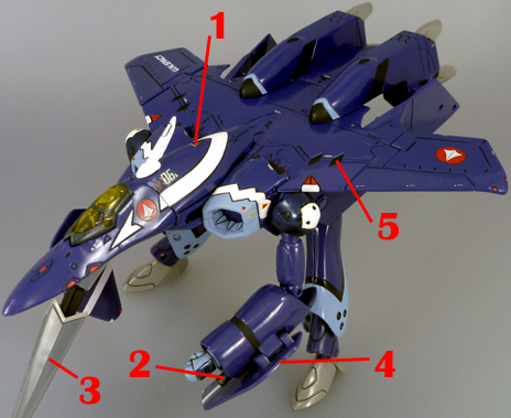 Macross VF-X2 VF-22 VF-X Ravens Armament weapon position