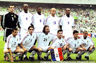 SELECCIÓN DE FRANCIA - Temporada 2000-01 -  Ramé, Vieira, Desailly, Silvestre, Anelka; Sagnol, Pirès, Dugarry, Carrière, Lizarazu, Marlet - COREA DEL SUR 0, FRANCIA 5 (Marlet, Vieira, Anelka, Djorkaeff y Wiltord) - 30/05/2001 - Copa de Confederaciones 2001, fase de grupos - Daegu, Corea del Sur, estadio Mundialista