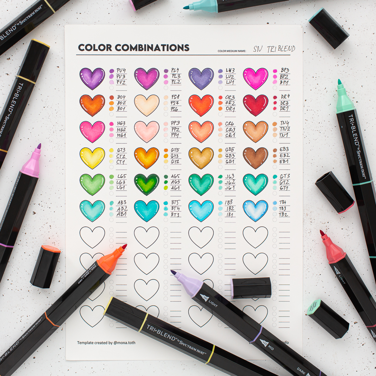 I Like Markers: Helpful Color Chart