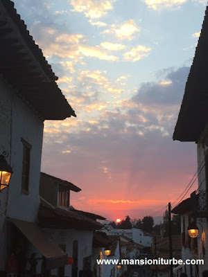 Sunset in Patzcuaro, Michoacan